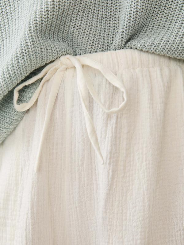Faherty Laidback Gauze Pant - White Women's Bottoms