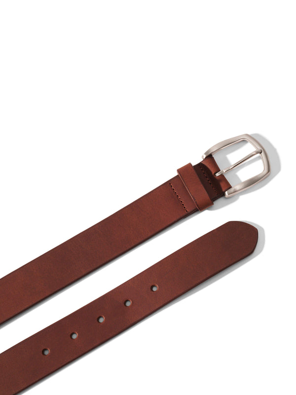 Faherty Leather Belt - Brown Men's Belts