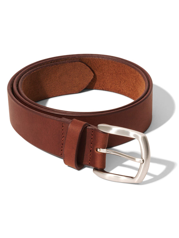 faherty Leather Belt - Brown Men's Belts