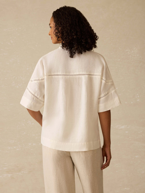 Faherty Luna Top - White Women's Tops