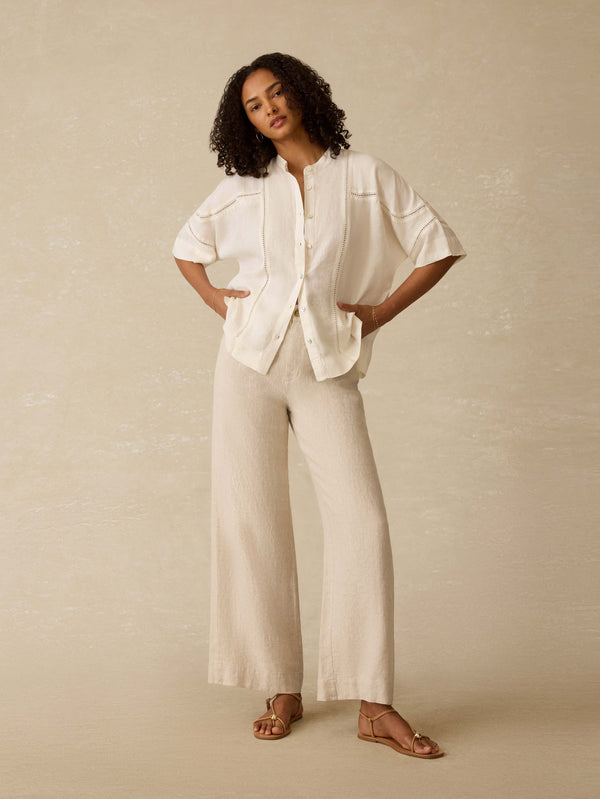 faherty Luna Top - White Women's Tops