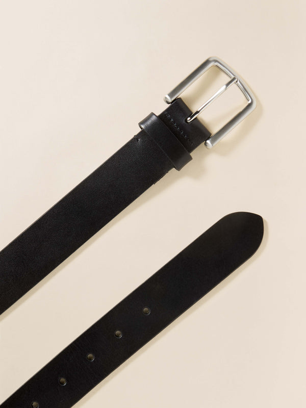 Faherty Men's Leather Belt - Black Men's Belts