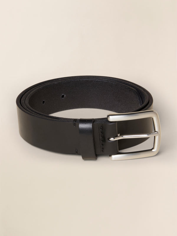 faherty Men's Leather Belt - Black Men's Belts