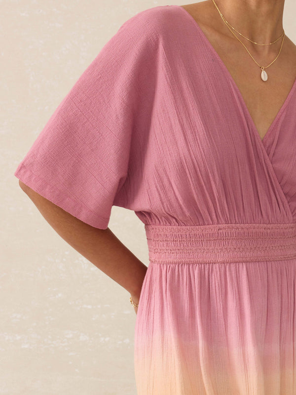 Faherty Mila Dress - Sunset Dip Dye Women's Dresses