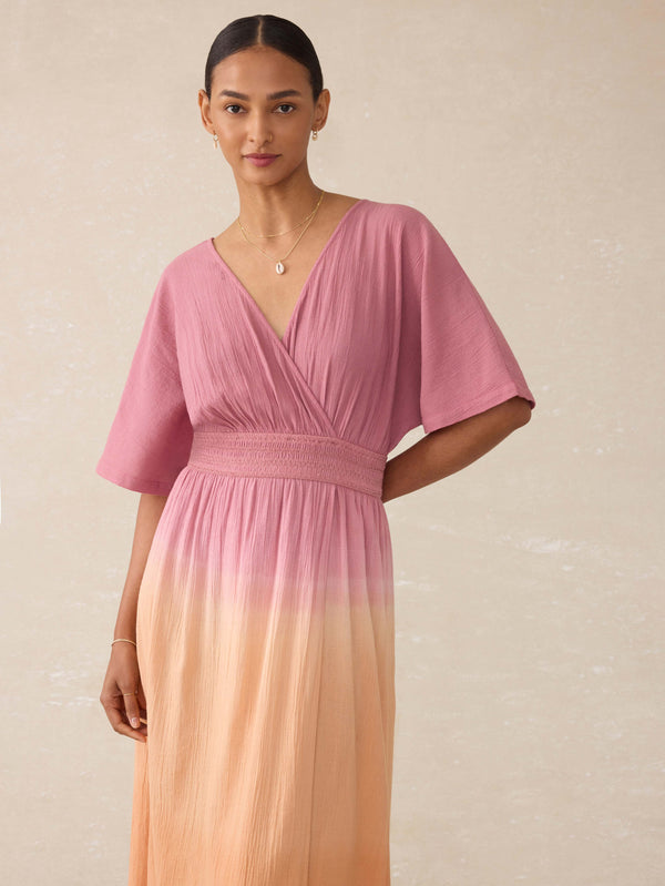 Faherty Mila Dress - Sunset Dip Dye Women's Dresses