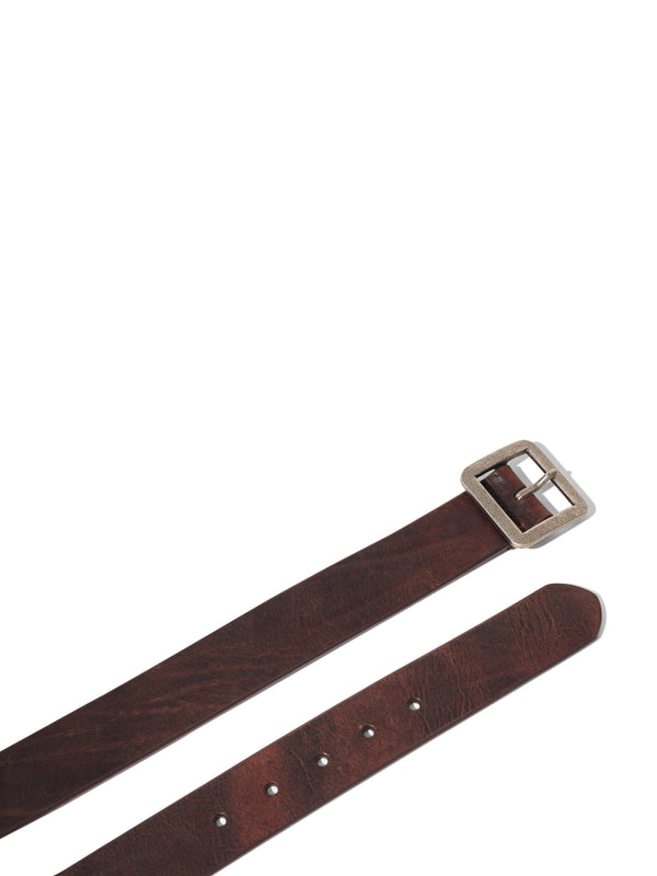 Faherty Rugged Leather Belt - Brown Men's Belts