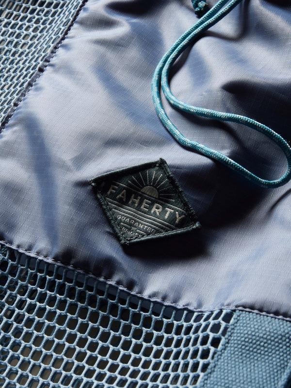 Faherty Shorelite Mesh Tote - Tahoe Blue Bags