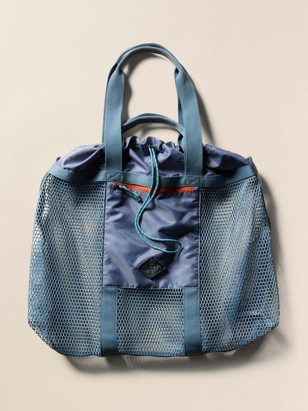 faherty Shorelite Mesh Tote - Tahoe Blue Bags