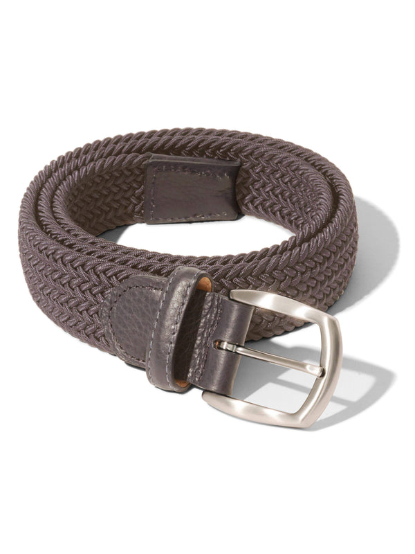 faherty Stretch Woven Belt - Grey Men's Belts