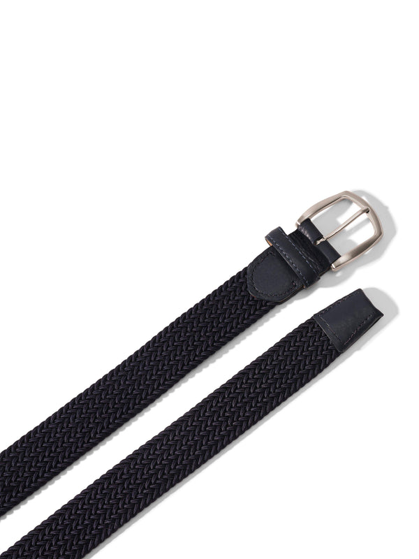 Faherty Stretch Woven Belt - Navy Men's Belts