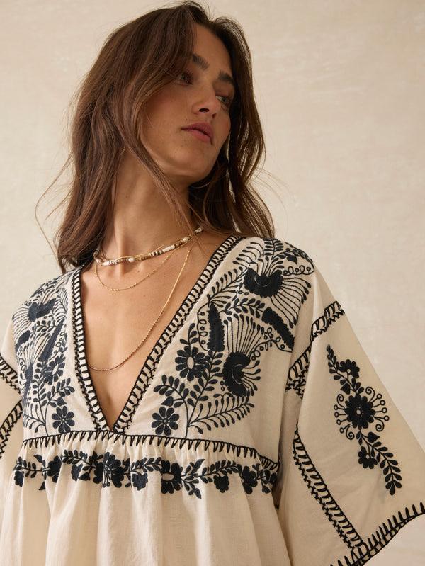 Faherty Sunday Dress - Natural Women's Dresses