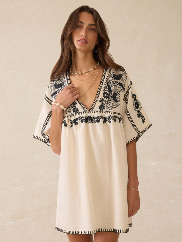 faherty Sunday Dress - Natural Women's Dresses