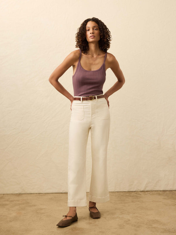 Faherty Sunday Rib Tank - Flint Women's Knits