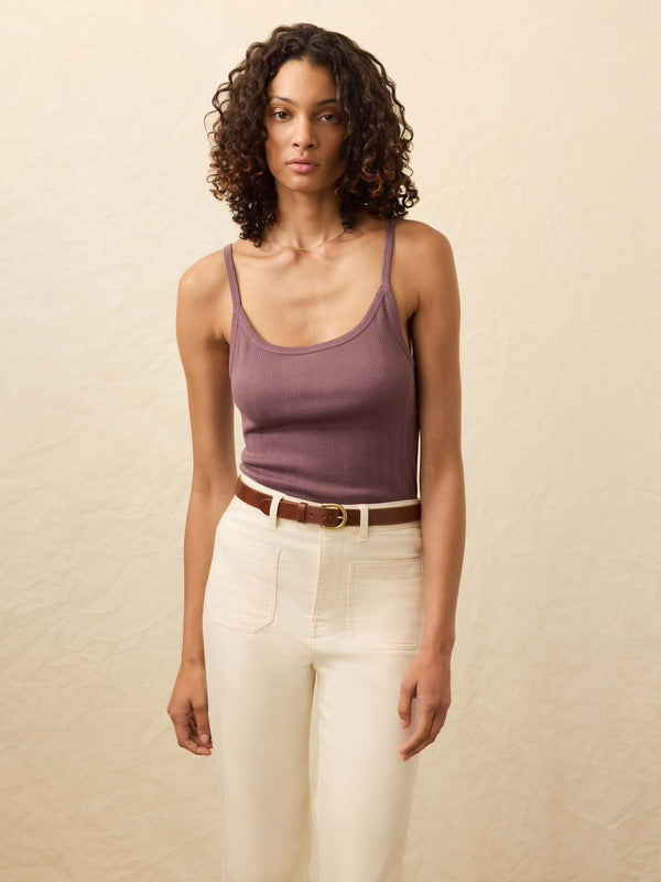 faherty Sunday Rib Tank - Flint Women's Knits