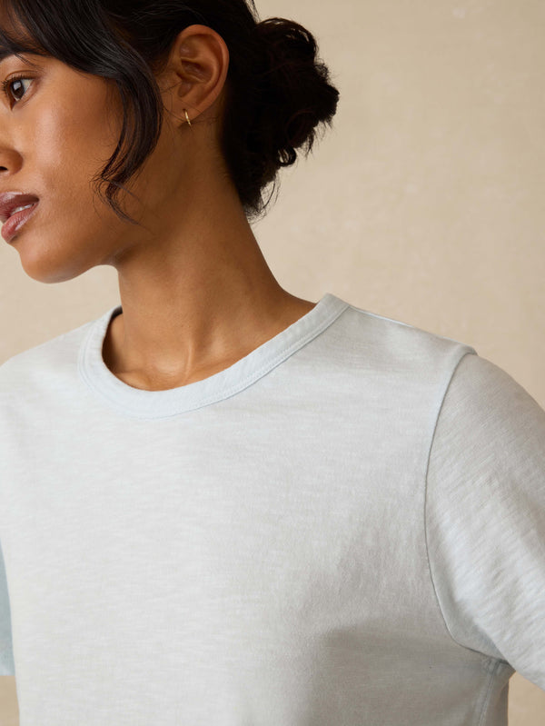 Faherty Sunwashed Essential Tee - Sky Women's Knits