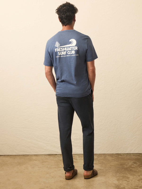 Faherty Sunwashed Graphic Tee - Dusk Men's Knits