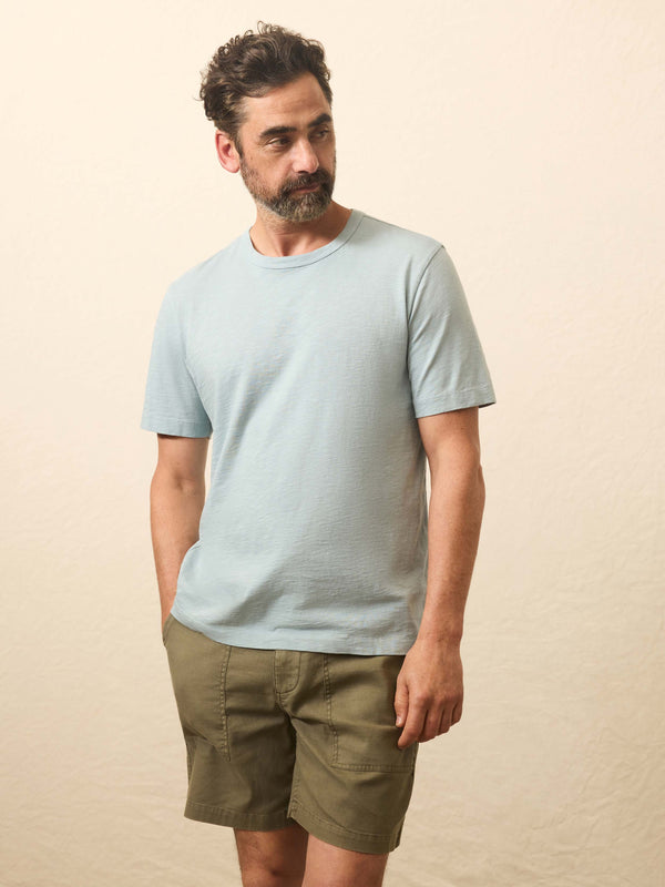 faherty Sunwashed Tee - Hull Teal Men's Knits
