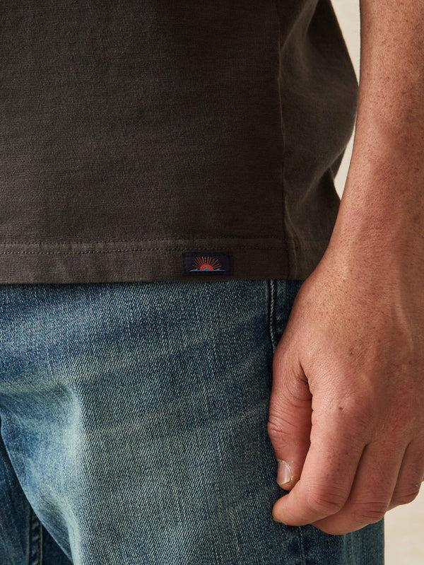 Faherty Sunwashed Tee - Washed Black Men's Knits