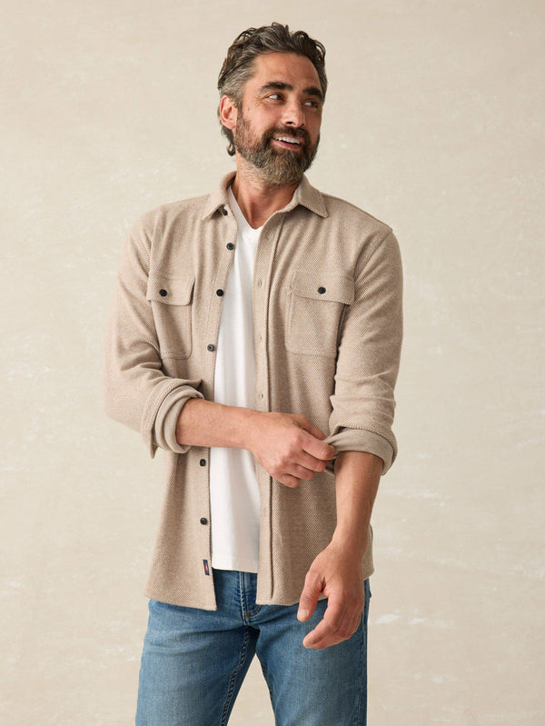 Faherty Sunwashed V-Neck Tee - White Men's Knits