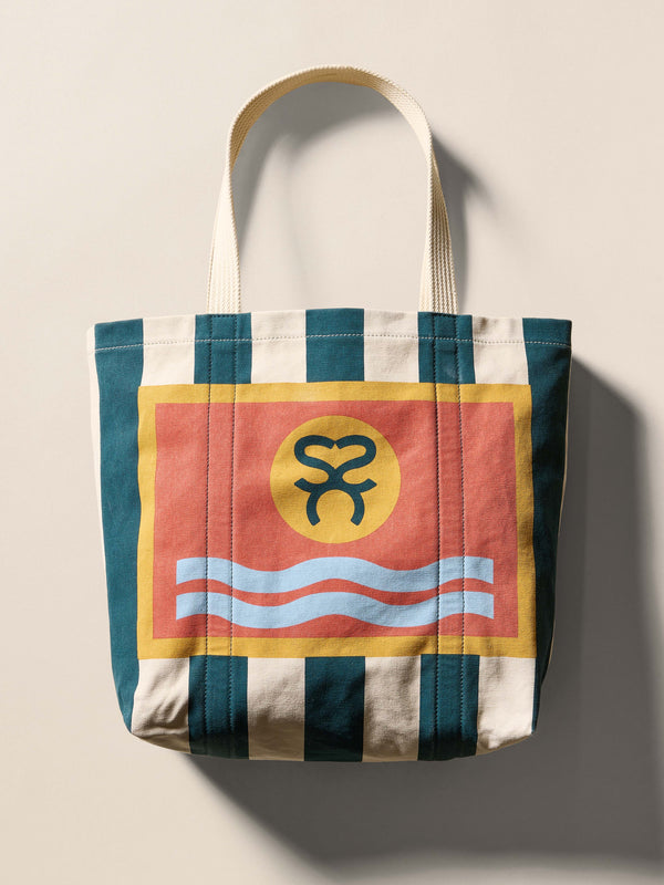 faherty Surf Ghana Tote - Agona Green Bags