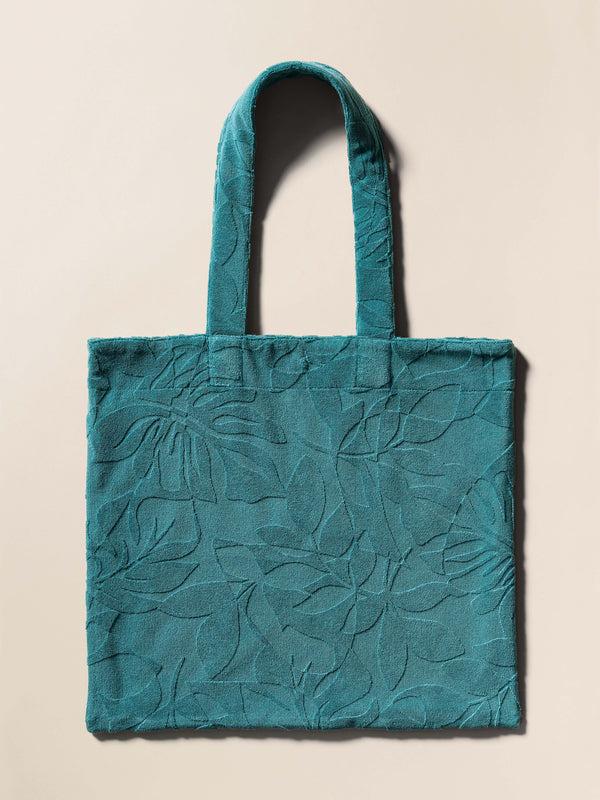 faherty Towel Terry Tote - Emerald Bags