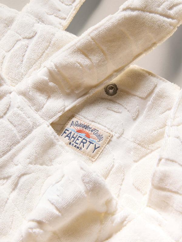 Faherty Towel Terry Tote - Ivory Bags