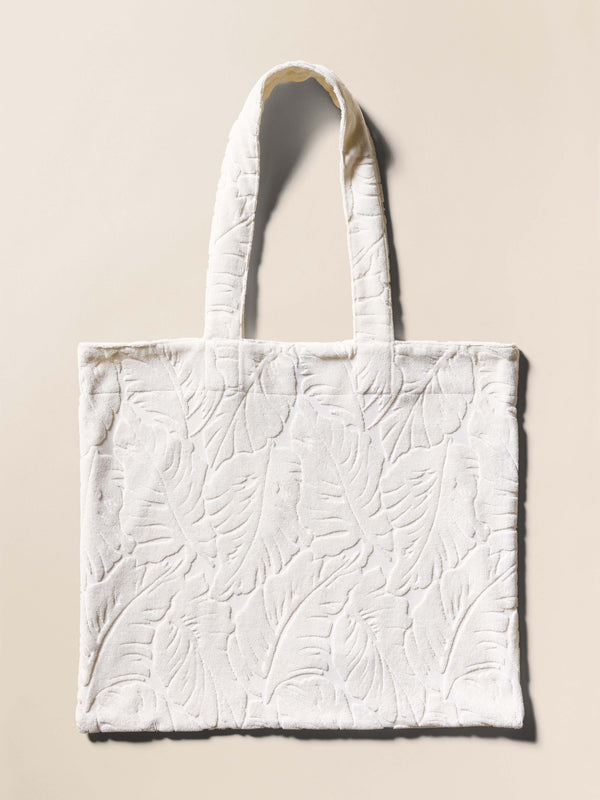 faherty Towel Terry Tote - Ivory Bags