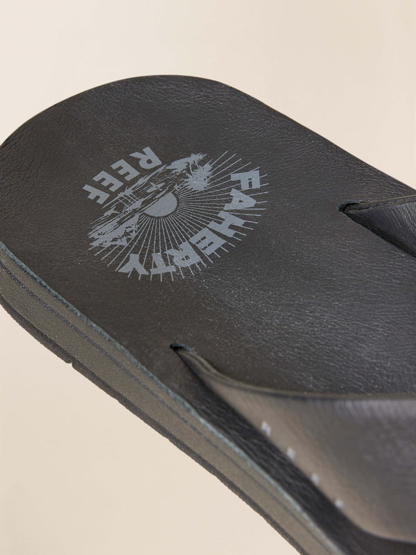 Faherty Faherty X Reef Ojai Flip Flop - Black Footwear Sandals
