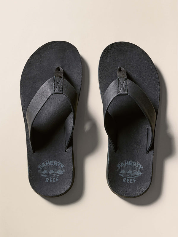 faherty Faherty X Reef Ojai Flip Flop - Black Footwear Sandals