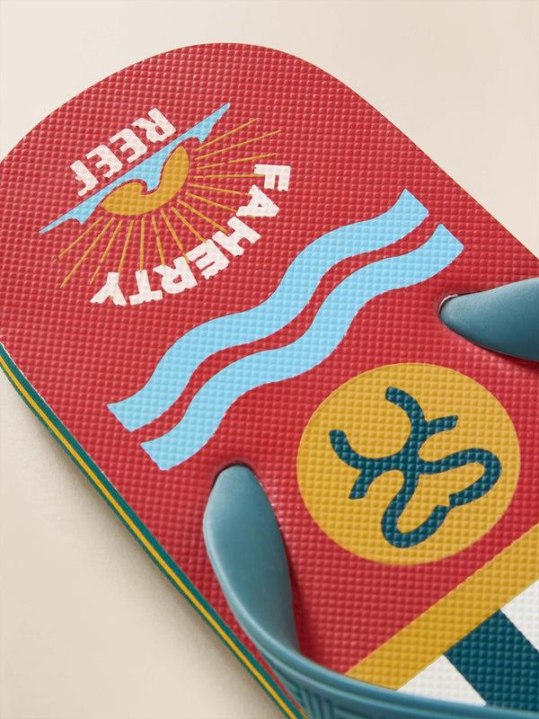 Faherty Faherty X Reef Surf Ghana Flip Flop - Agona Green Footwear Sandals