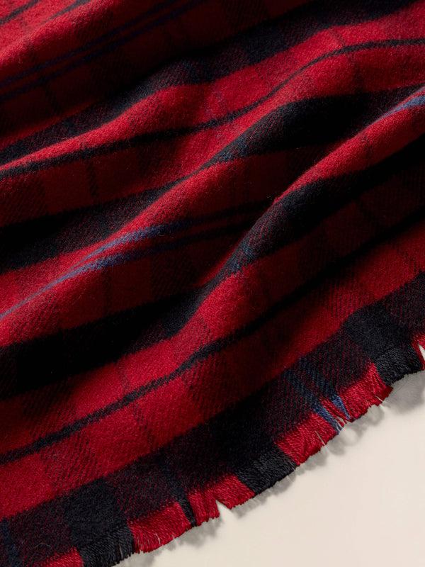 Faherty Fireplace Plaid Scarf - Fireplace Plaid Unisex Scarves