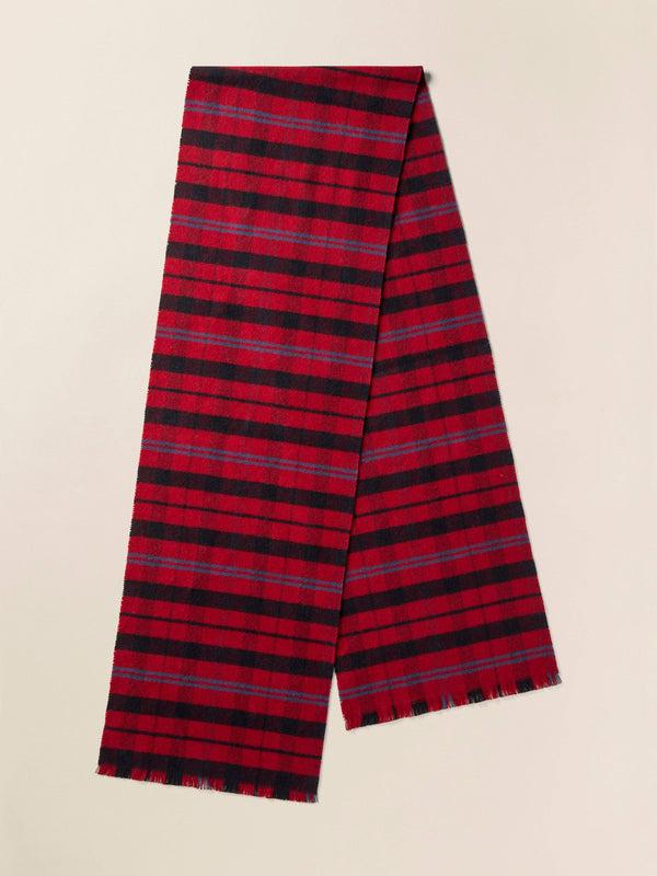 Faherty Fireplace Plaid Scarf - Fireplace Plaid Unisex Scarves