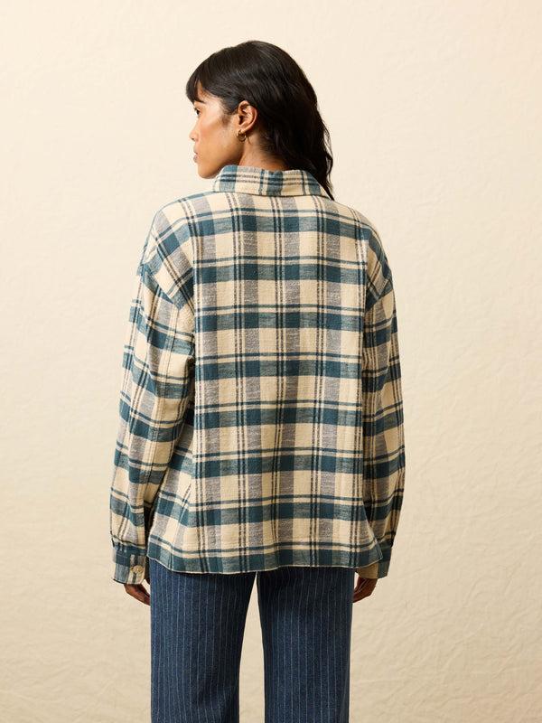 Faherty Flannel Oceanview Top - Mill Creek Plaid Women's Tops