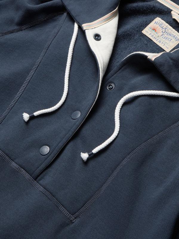 Faherty High Standard Fleece Anorak - Blue Nights Women's Hoodies U0026 Pullovers