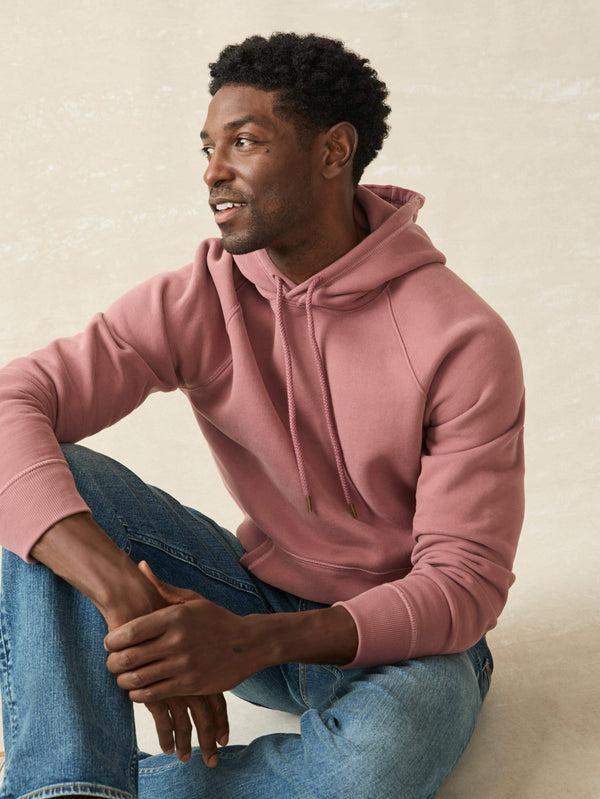Faherty High Standard Fleece Hoodie - Cocoa Mauve Men's Hoodies U0026 Pullovers