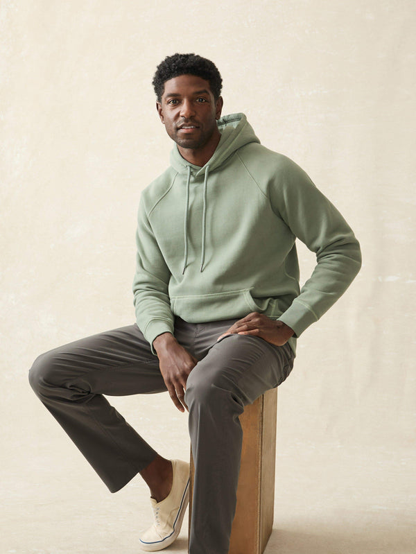Faherty High Standard Fleece Hoodie - Spruce Men's Hoodies U0026 Pullovers