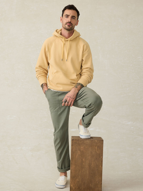 Faherty High Standard Fleece Hoodie - Sun Yellow Men's Hoodies U0026 Pullovers