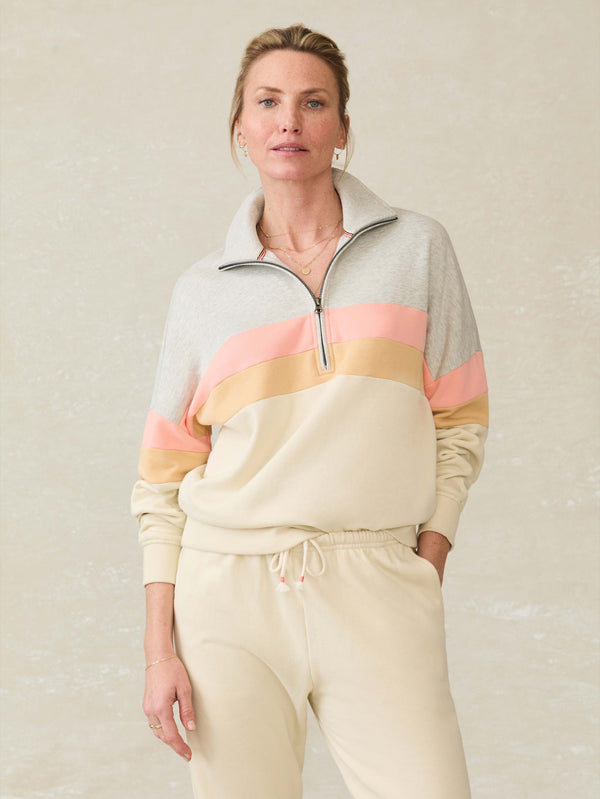 Faherty High Standard Fleece Quarter Zip - Golden Horizon Women's Hoodies U0026 Pullovers