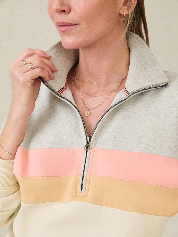 Faherty High Standard Fleece Quarter Zip - Golden Horizon Women's Hoodies U0026 Pullovers