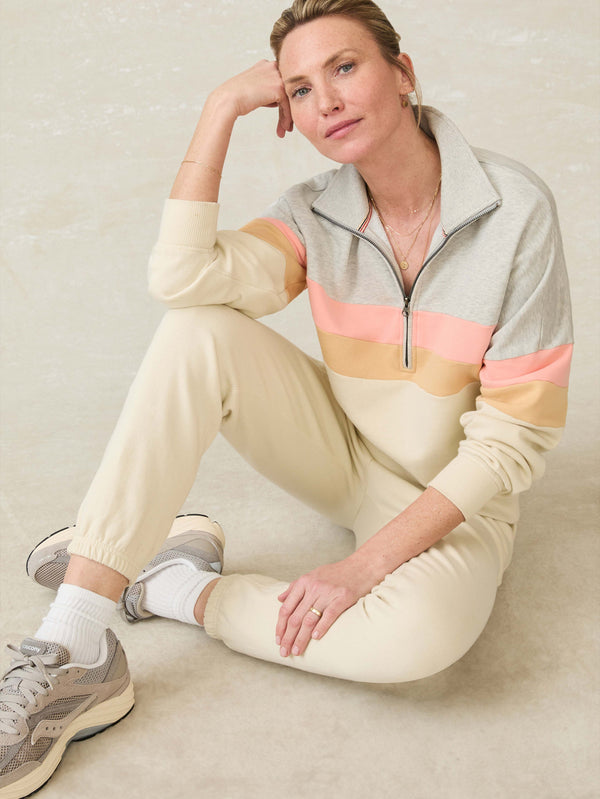 faherty High Standard Fleece Quarter Zip - Golden Horizon Women's Hoodies u0026 Pullovers