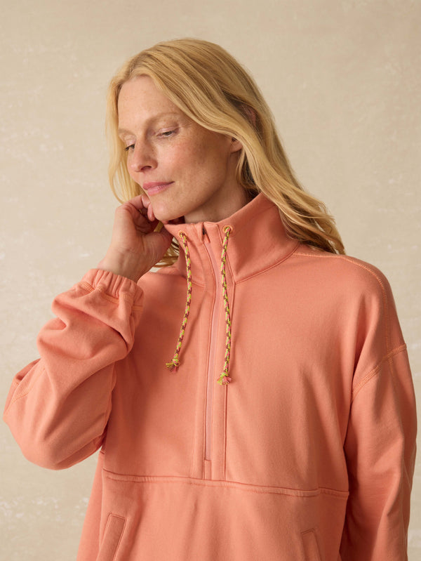 Faherty High Tide Terry Anorak - Canyon Sunset Women's Hoodies U0026 Pullovers