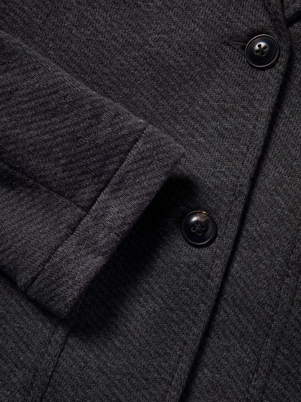 Faherty Inlet Knit Blazer - Black Sky Melange Women's Outerwear