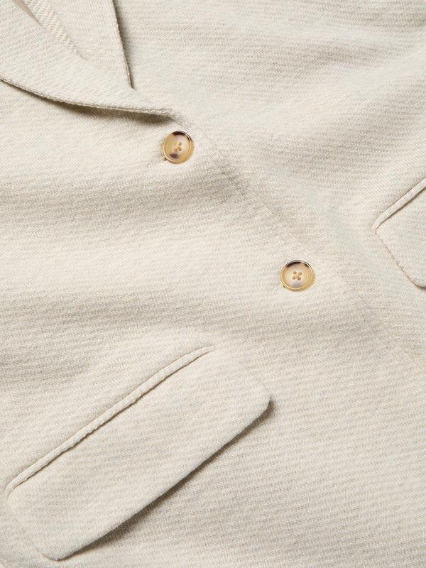Faherty Inlet Knit Blazer - Light Oatmeal Melange Women's Outerwear