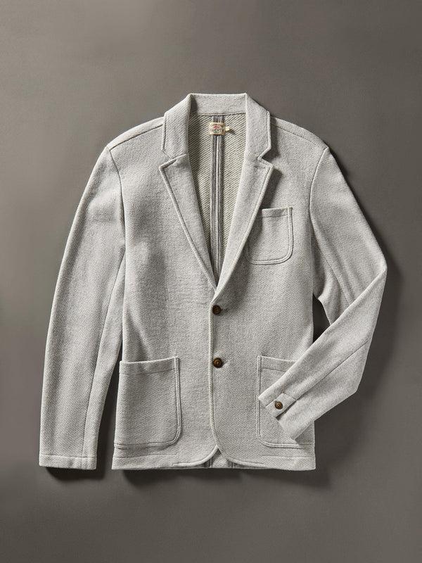Faherty Inlet Knit Blazer (Tall) - Heather Grey Men's Outerwear