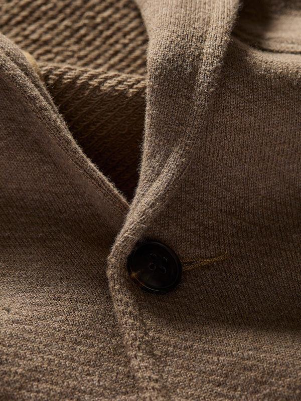 Faherty Inlet Knit Blazer - Walnut Melange Men's Outerwear
