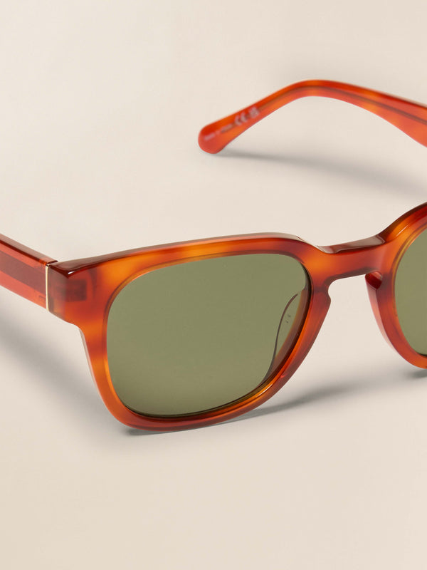 Faherty J. Utah Sunglasses - Amber Tortoise Unisex Sunglasses