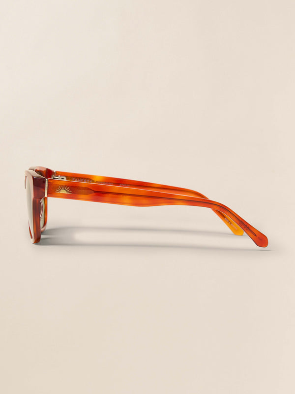 Faherty J. Utah Sunglasses - Amber Tortoise Unisex Sunglasses