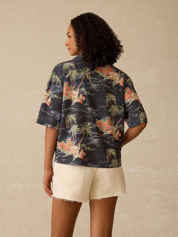 Faherty Kanoa Camp Shirt - Pearl City Tropical Women's Button Ups