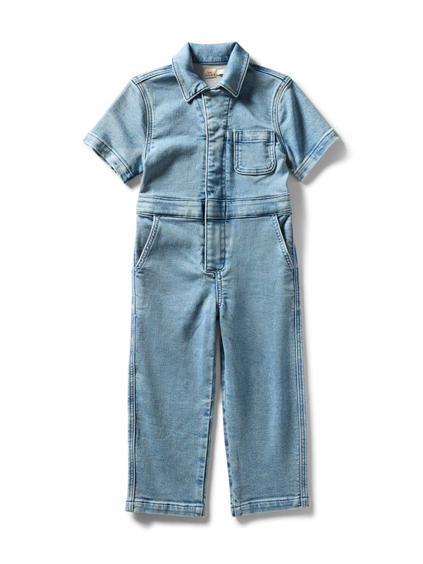 faherty Kids Blythe Jumpsuit - Mid Wash Kid's Dresses