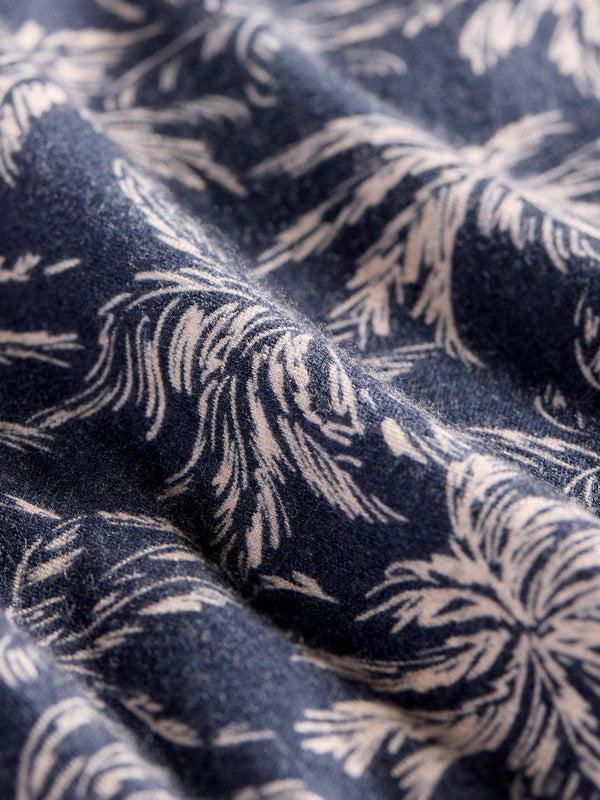 Faherty Kids Cloud Cotton Pajama Set - Navy Tropic Trees Kid's Underwear U0026 Sleep